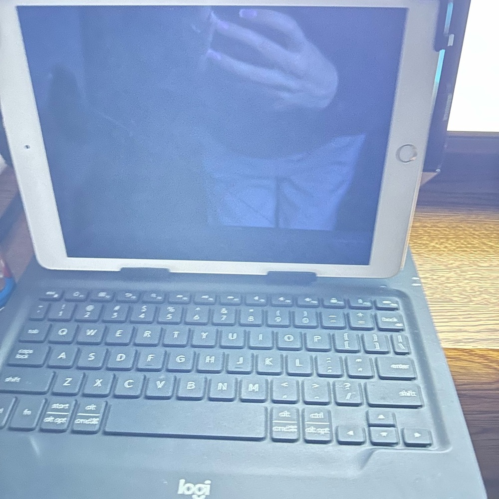 Logitech Gray Tablet Keyboard Case